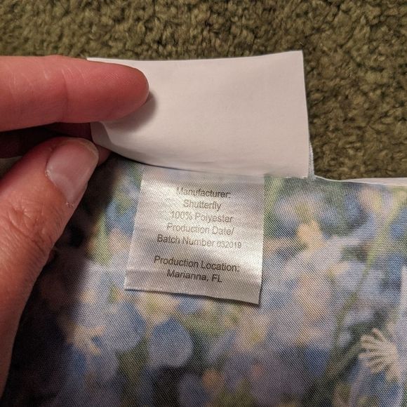 Original Photography Small Blue Floral Dog Bandana - Picture 7 of 9